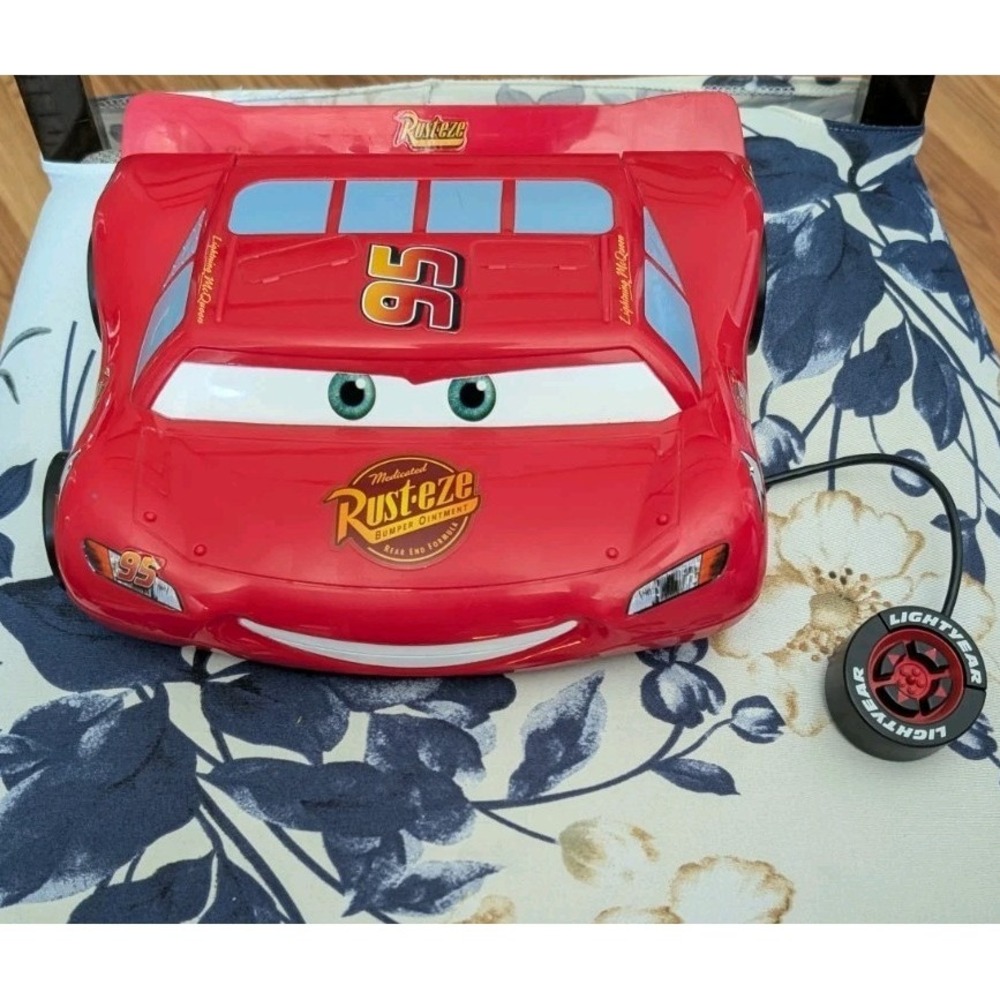 Disney V Tech V-Tech Cars Lightning McQueen Learning Toy Laptop TESTED Working - Picture 1 of 15